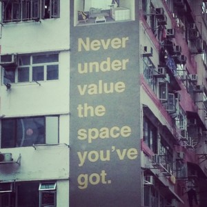 never under value the space you've got